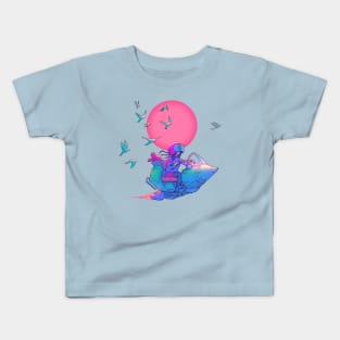 Sunset Scooter Kids T-Shirt